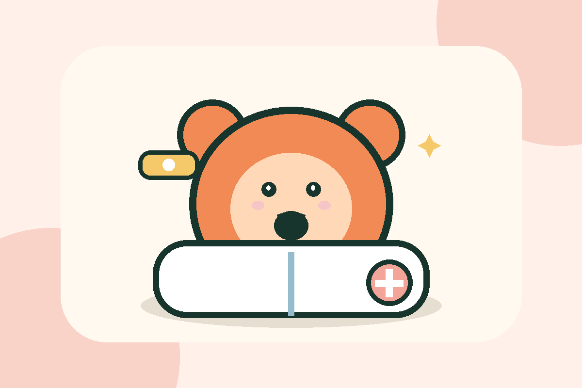 小儿外科卡通插画
